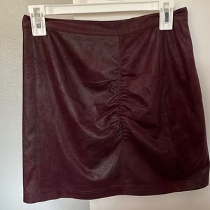 Free People velvety/metallic-y mini skirt